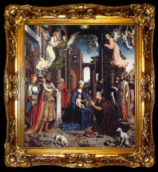framed  Jan Gossaert Mabuse THe Adoration of the Kings, ta009-2